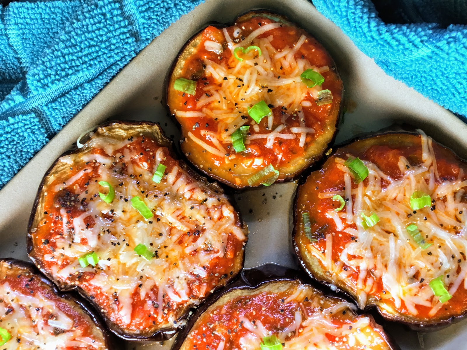 Food Fitness by Paige Eggplant Pizza Medallions