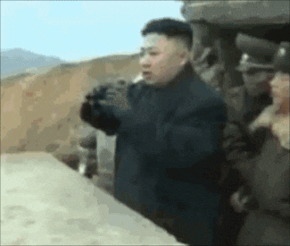 JimmyFungus.com: Kim Jong Un Looking at Things With Binoculars. 
