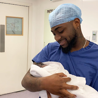First Photos Of Davido's New Born Baby 