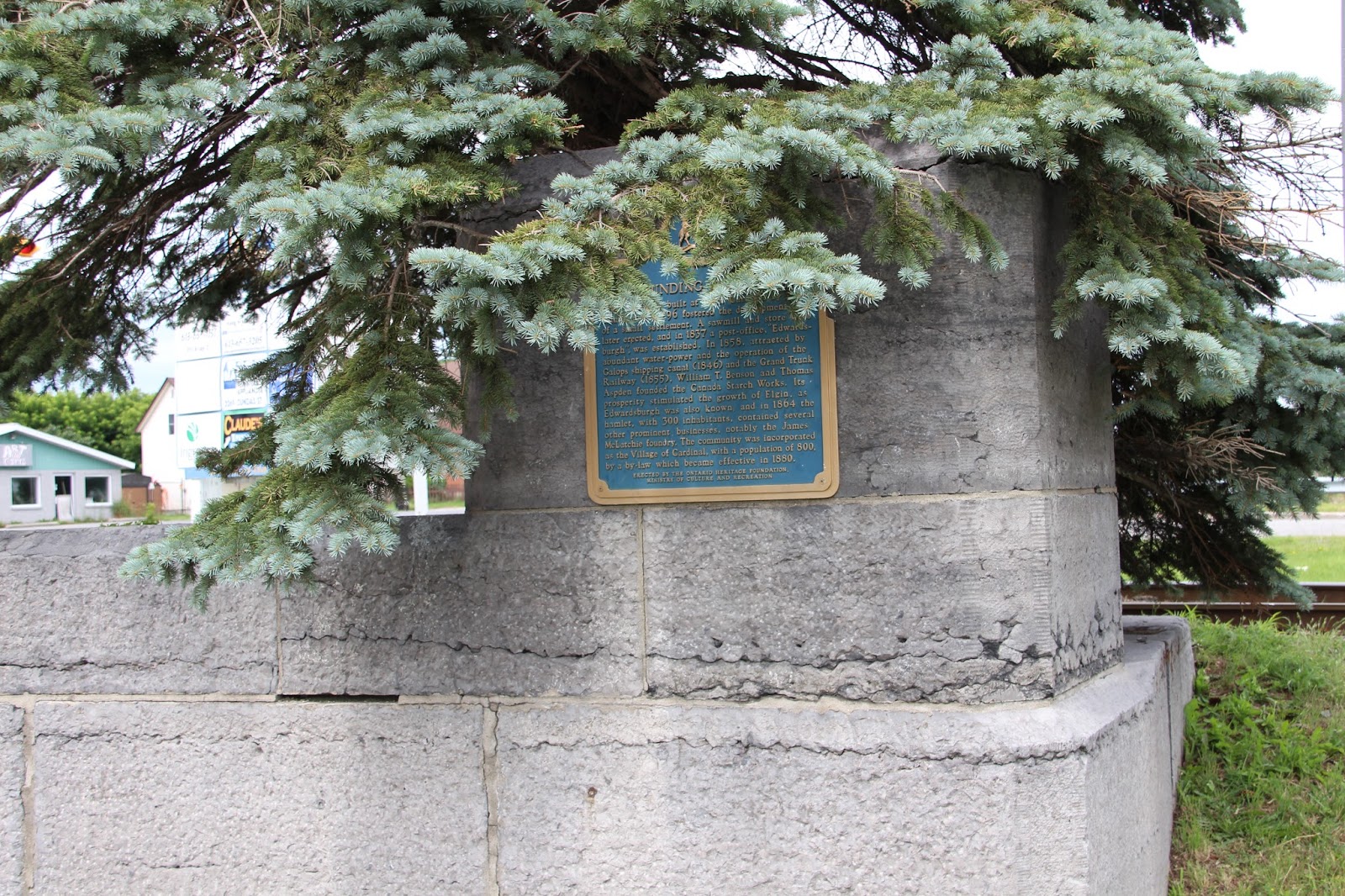 Memorials in Ottawa Founding of Cardinal Plaque