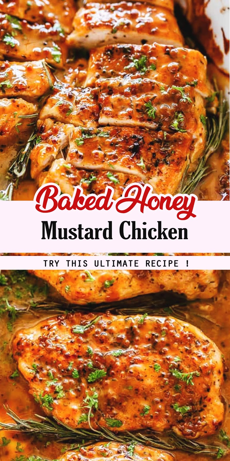 Baked Honey Mustard Chicken - 3 SECONDS