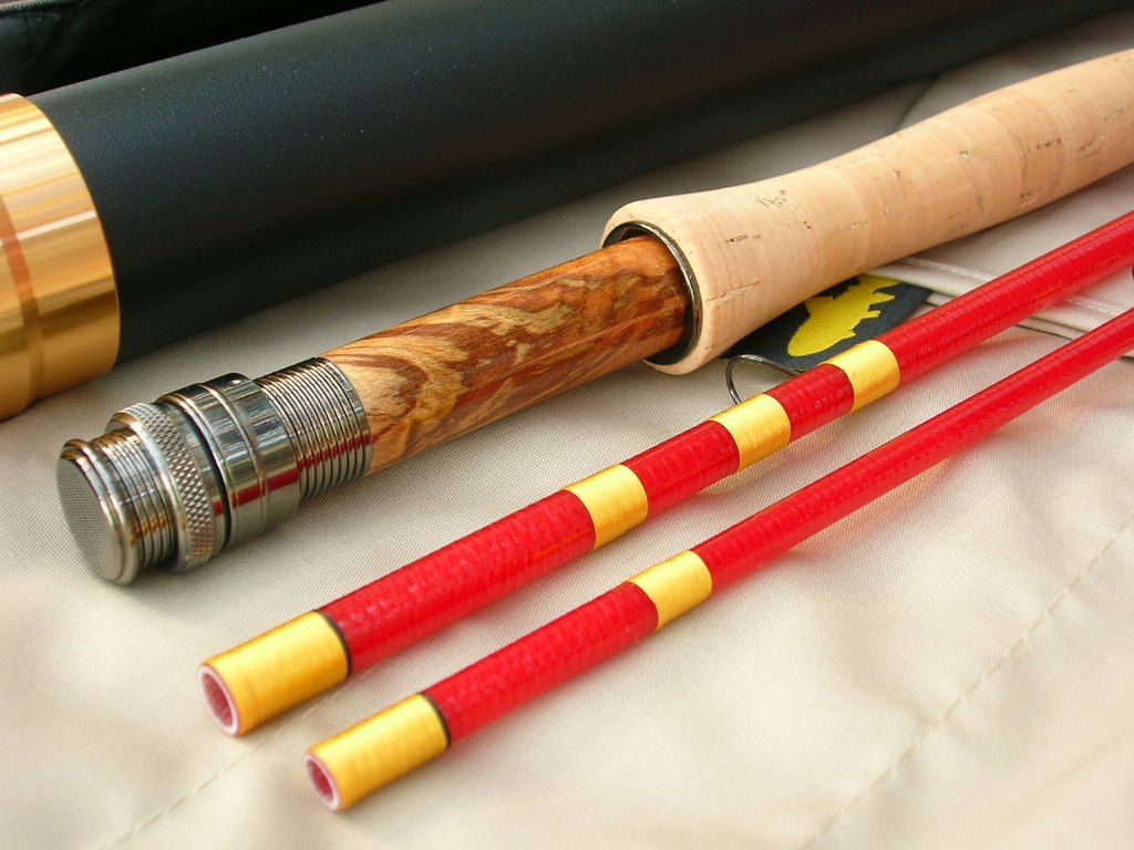 THE RED GLASS BLANK | Rod Photos | Fiberglass Flyrodders