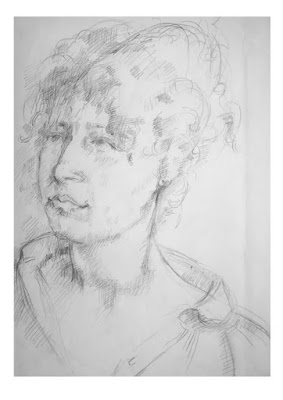 Edith Lafay dessin  portrait mine de plomb Sylvie