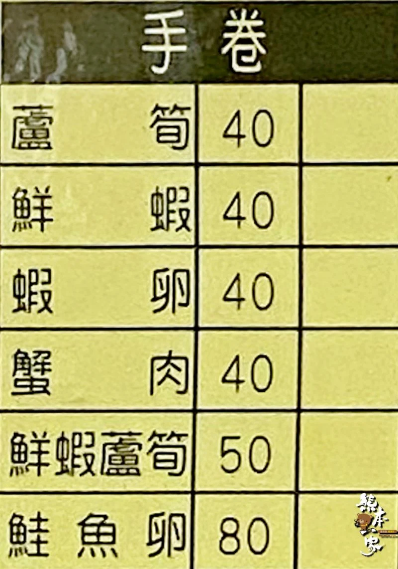 大雄料理店菜單menu|北大國際街美食|放大清晰版詳細分類資訊