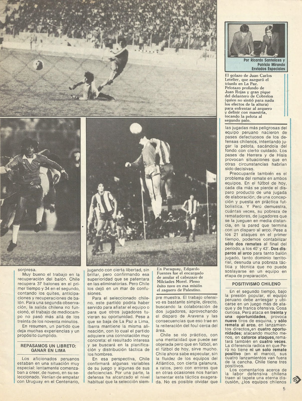 Partidos de la Roja [21/07/1983] PerúChile 01