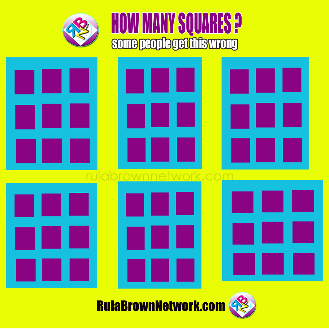 RulaBrownNetwork RBN HOW MANY SQUARES SOME PEOPLE ACTUALLY GET THIS rulabrownnetwork-rbn-how-many-squares-some-people-actually-get-this