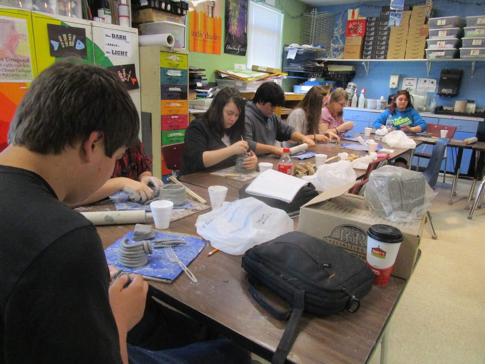 Coloring Outside the Lines Climax Springs High School students working