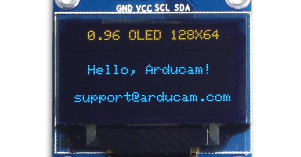 OLED 128x64 LCD I2C 0.96" - Aksesoris Komputer Lampung