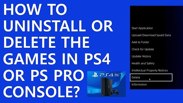 How to uninstall PS4 games
