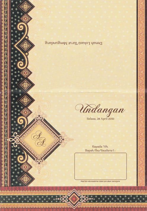 Undangan 1 Warna Cdr Undangan 1 Warna Cdr