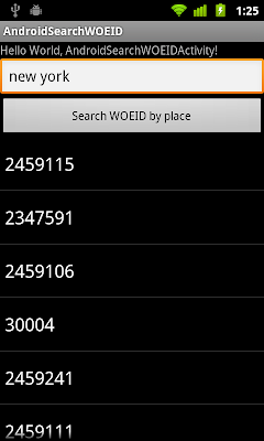 Search WOEID from http://query.yahooapis.com/
