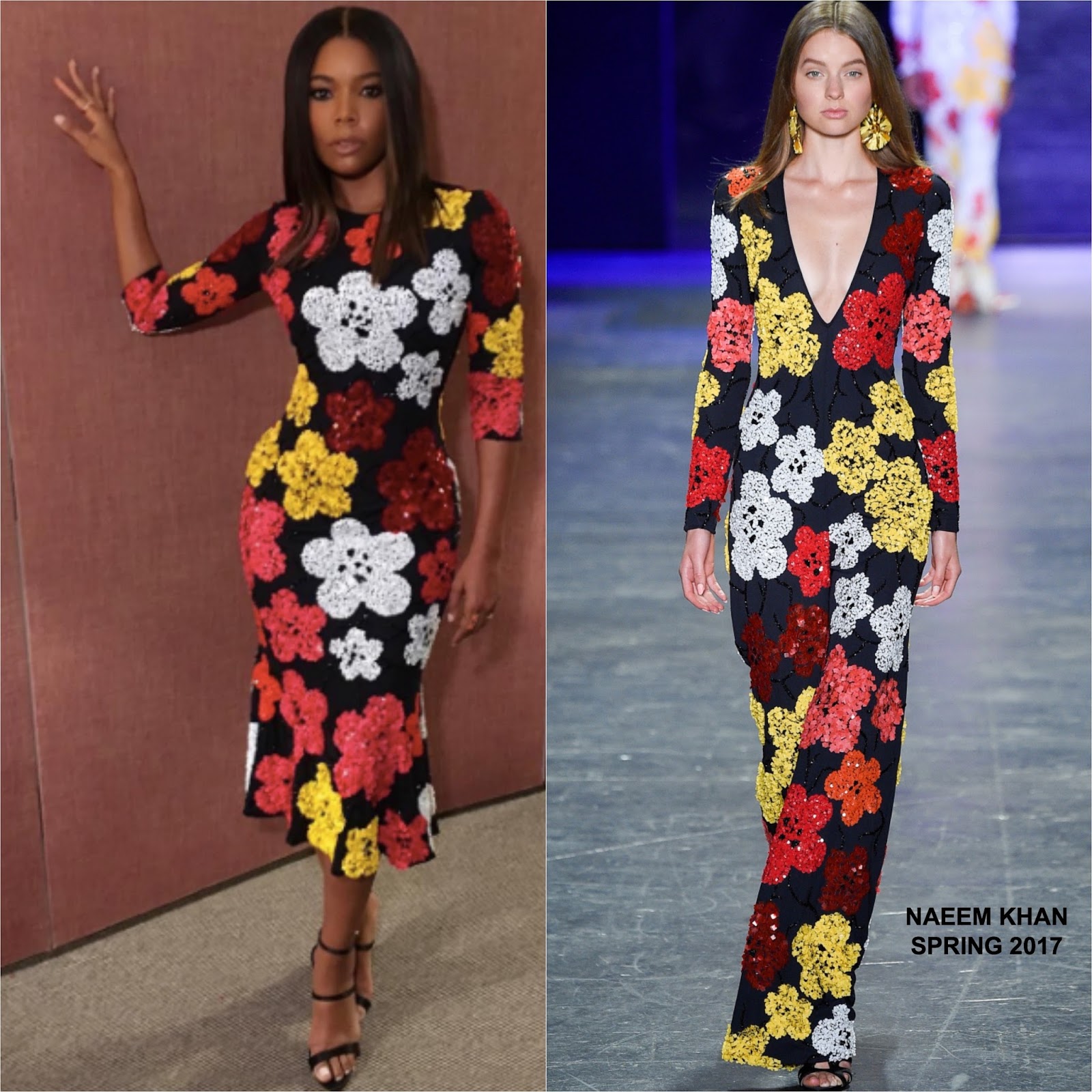 Gabrielle Union in Naeem Khan at the 'Being Mary Jane' NYC Premiere