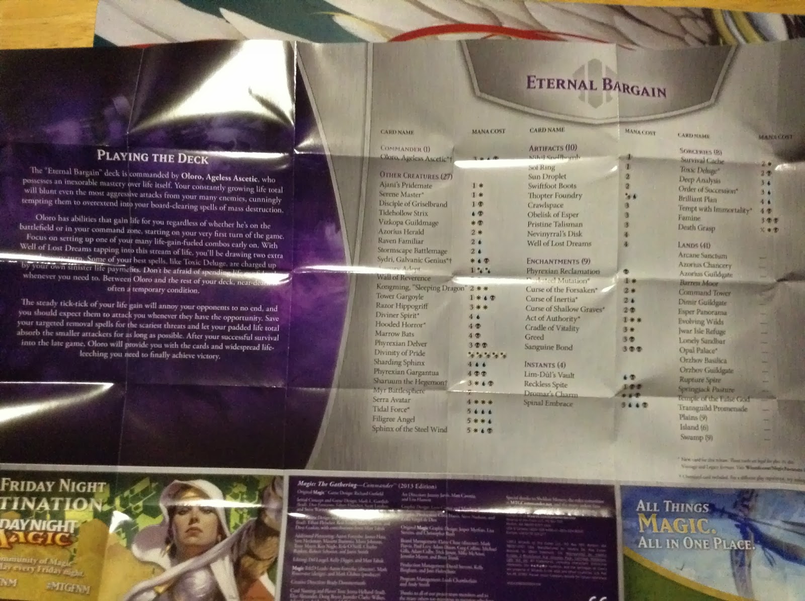 SpartanNerd ETERNAL BARGAIN Commander Deck....Unboxing and Review