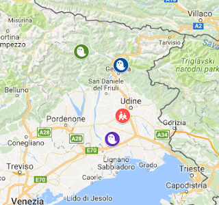  Mappa delle feste dei Santi in Friuli