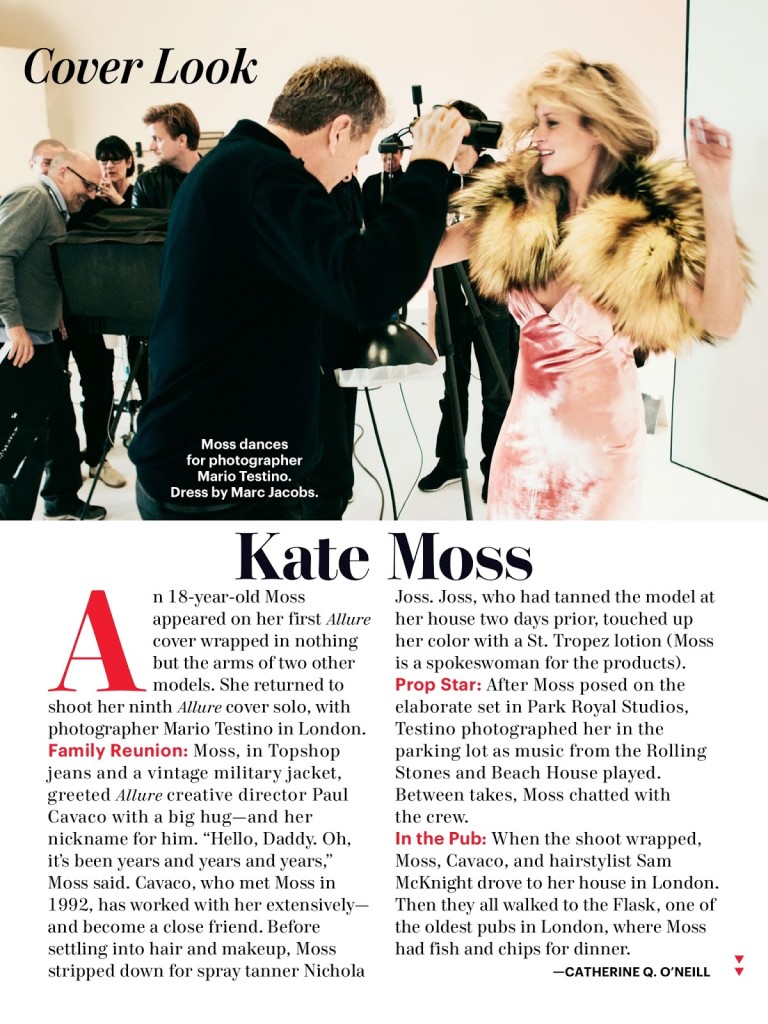 Kate Moss on Cover Magazine Photoshoot For Allure Magazine August 2013(06)