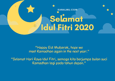 Kata - Kata bergambar ucapan idul fitri bahasa Inggris