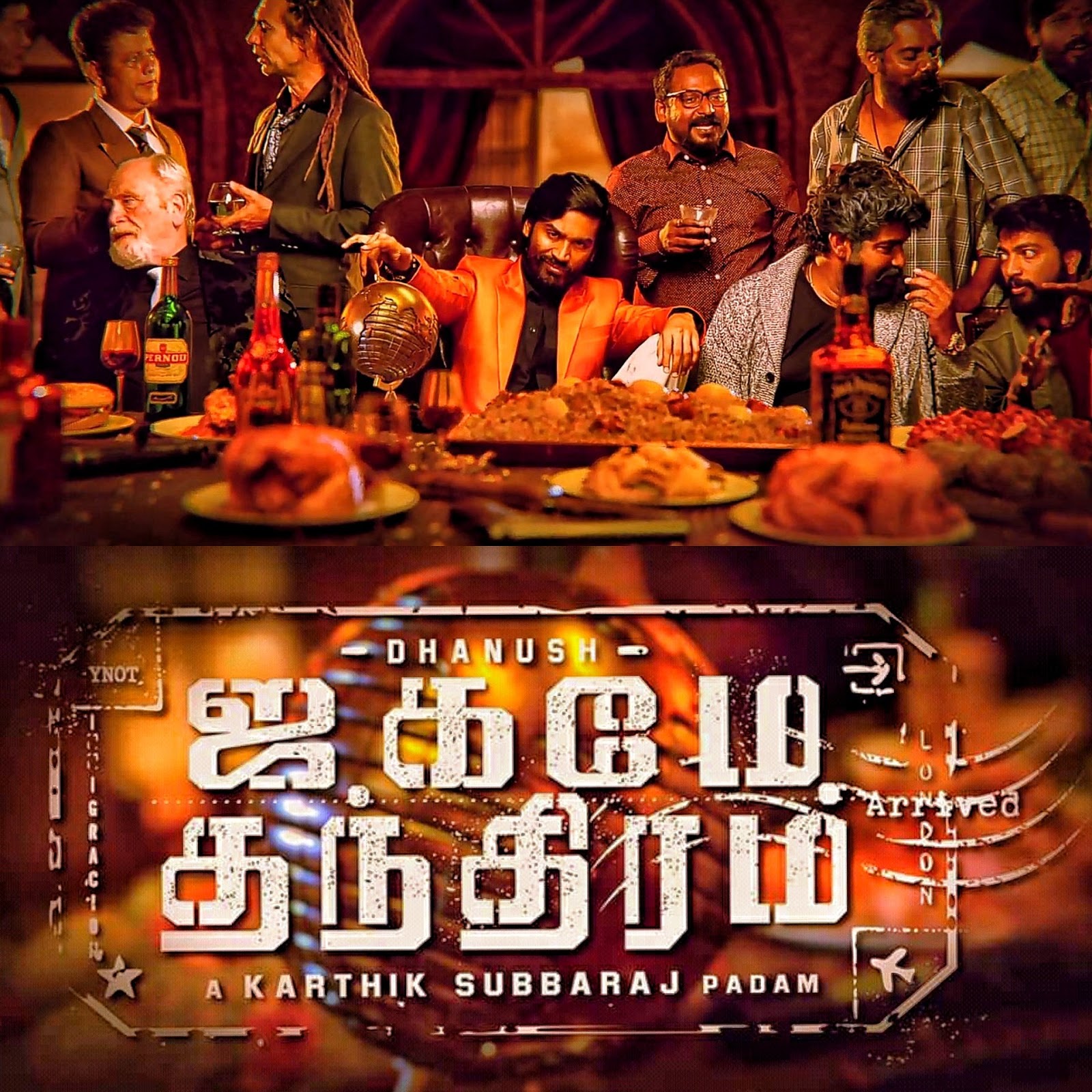 Jagame Thanthiram first second look poster is here directed by Karthik