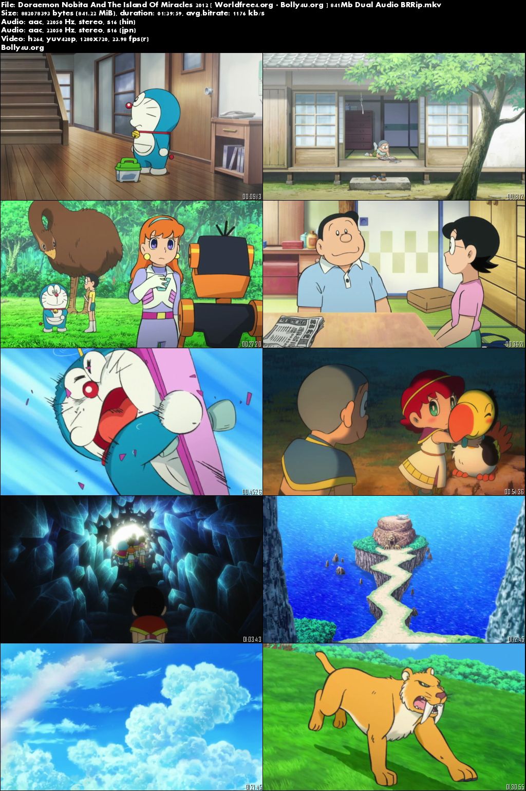 Doraemon Nobita And The Island Of Miracles 2012 Dual Audio 850mb Download