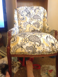 Chair reuphostery Finished