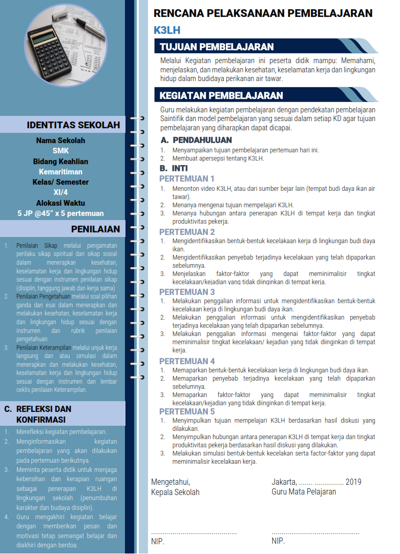 Ruang Kepala Sekolah Contoh Rpp Inspirasi Merdeka Belajar Tahun 2020 Untuk Tingkat Paud Sd Smp Sma Smk Dan Slb