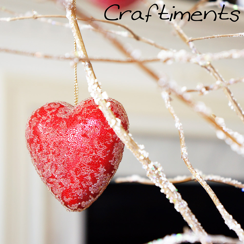 Craftiments:  Winter Decor with a Hint of Valentine's Day