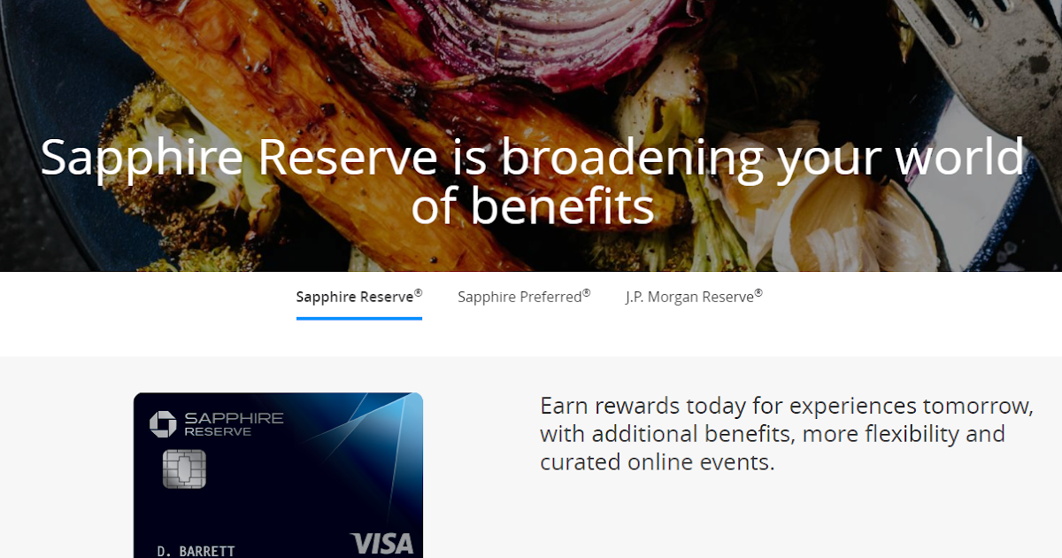 Chase Reserve and Sapphire additional Q3 bonus categories