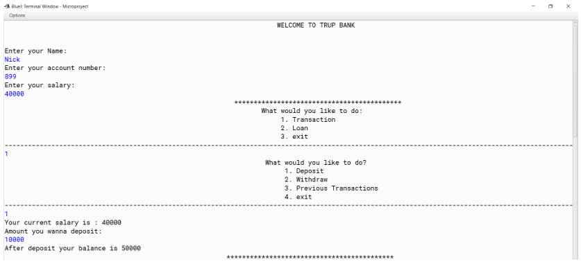 Bank Management System program using Inheritance ,Packages ,Interfaces ...