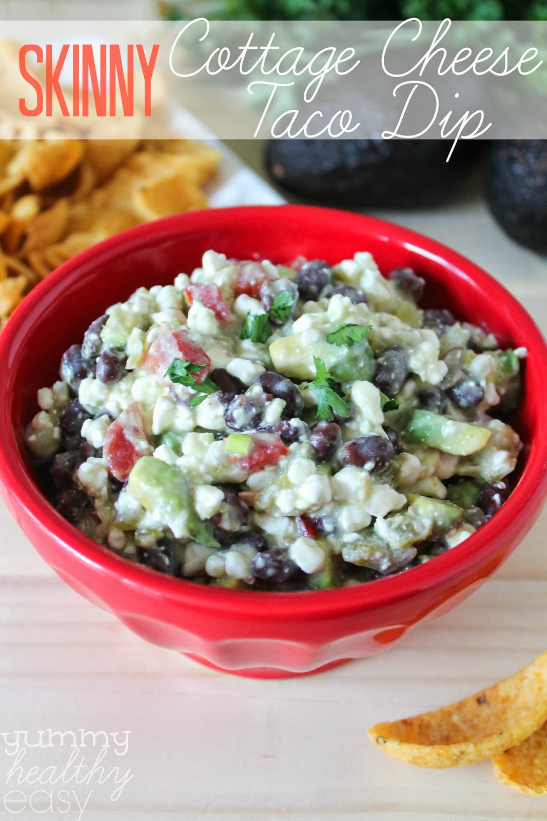 Skinny Cottage Cheese Taco Dip Yummy Healthy Easy