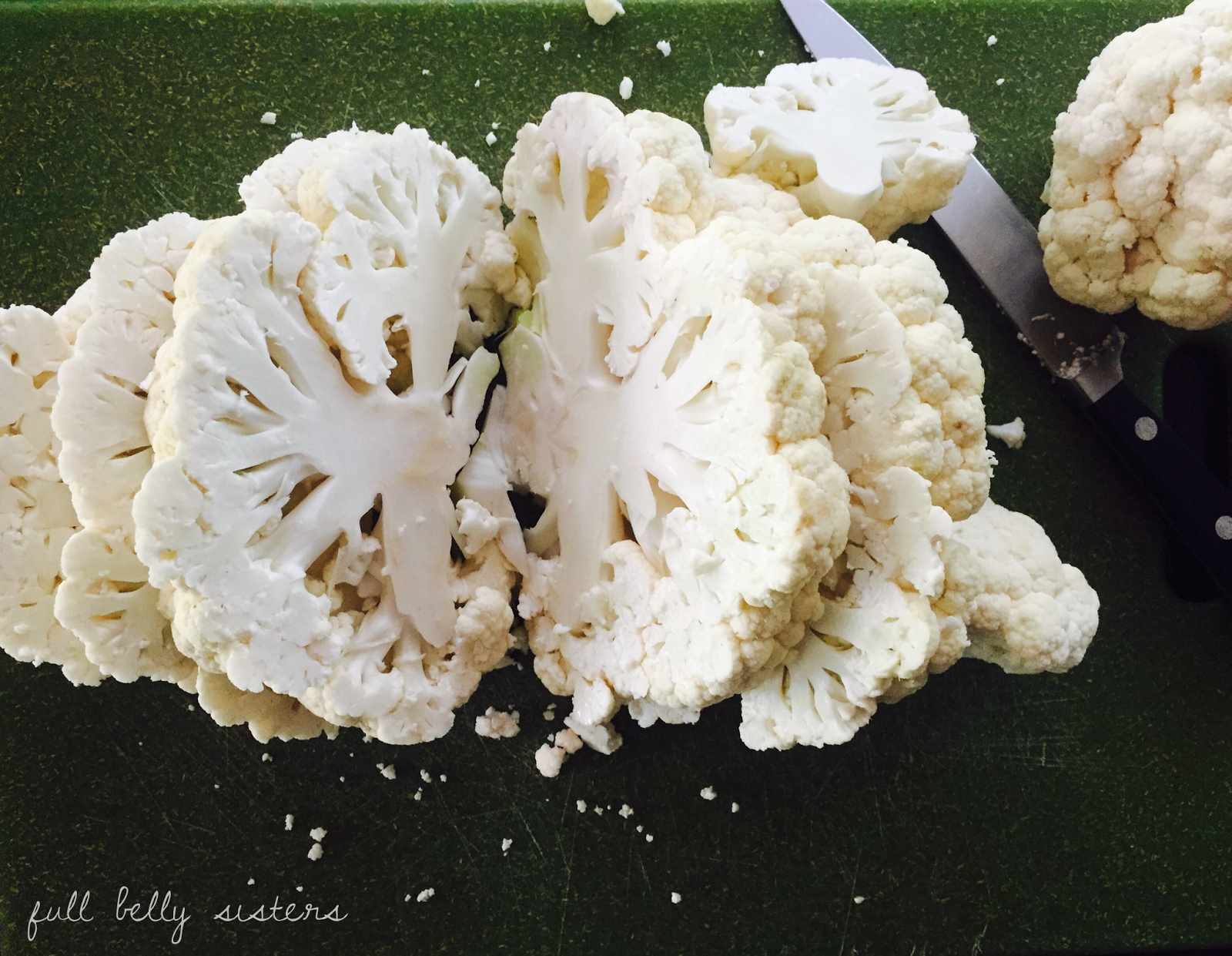 Roasted Cauliflower Steaks Parmigiana