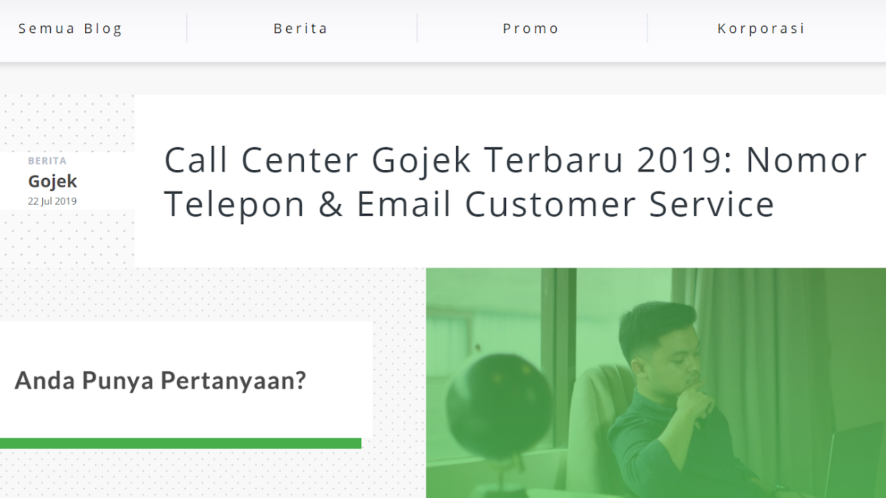 Customer Gojek 24 Jam Go Food Go Ride Go Car Dll Go Bizz