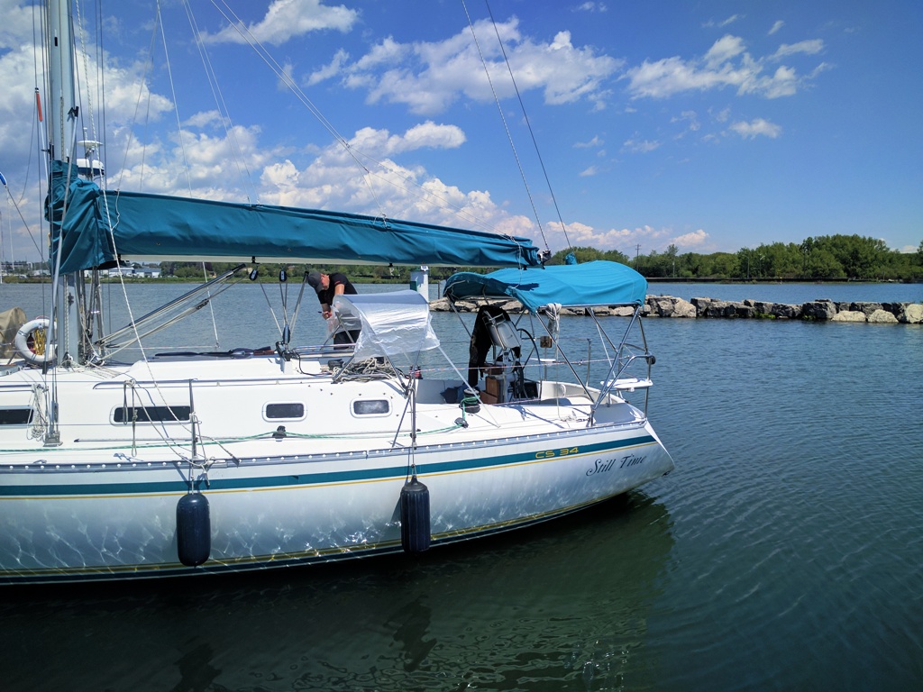 Sailing Vessel Still Time CS34 Dodger and Bimini