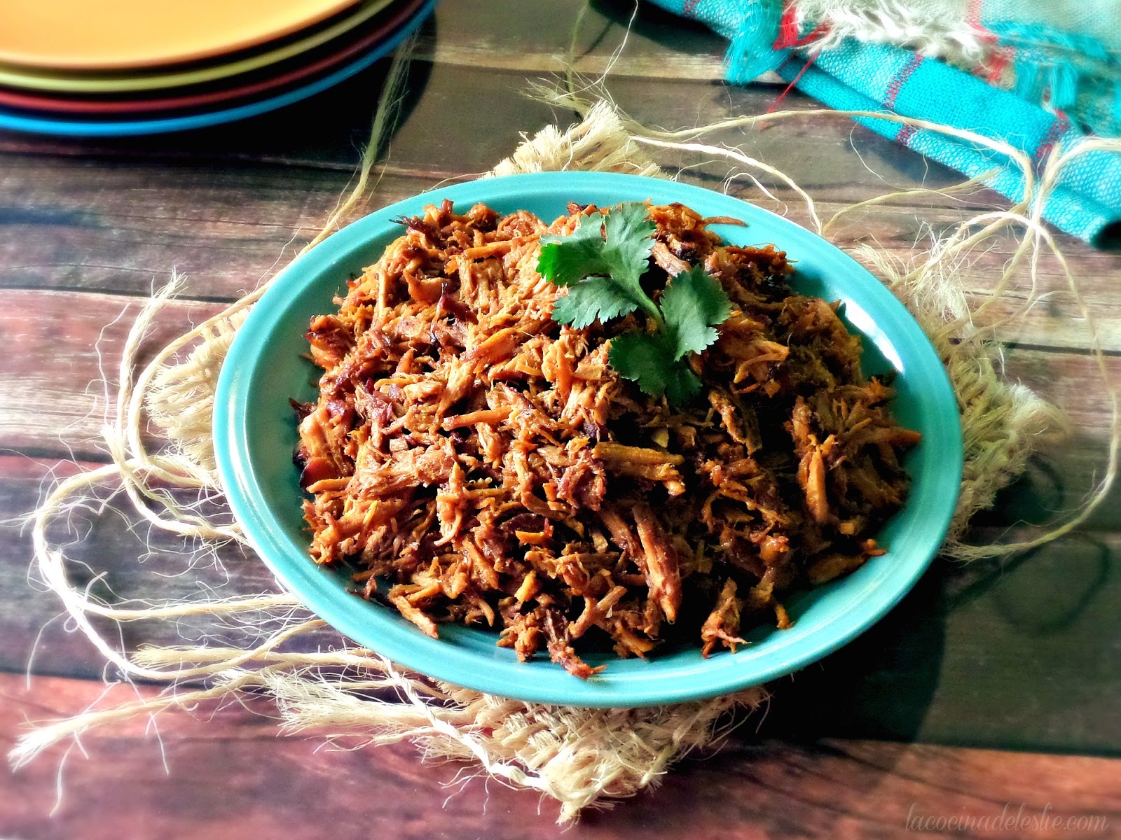 Slow Cooker Orange Chipotle Pulled Pork La Cocina de Leslie