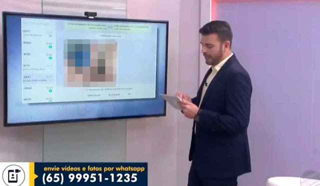 Jornalista é demitido da Globo após mostrar nude ao vivo