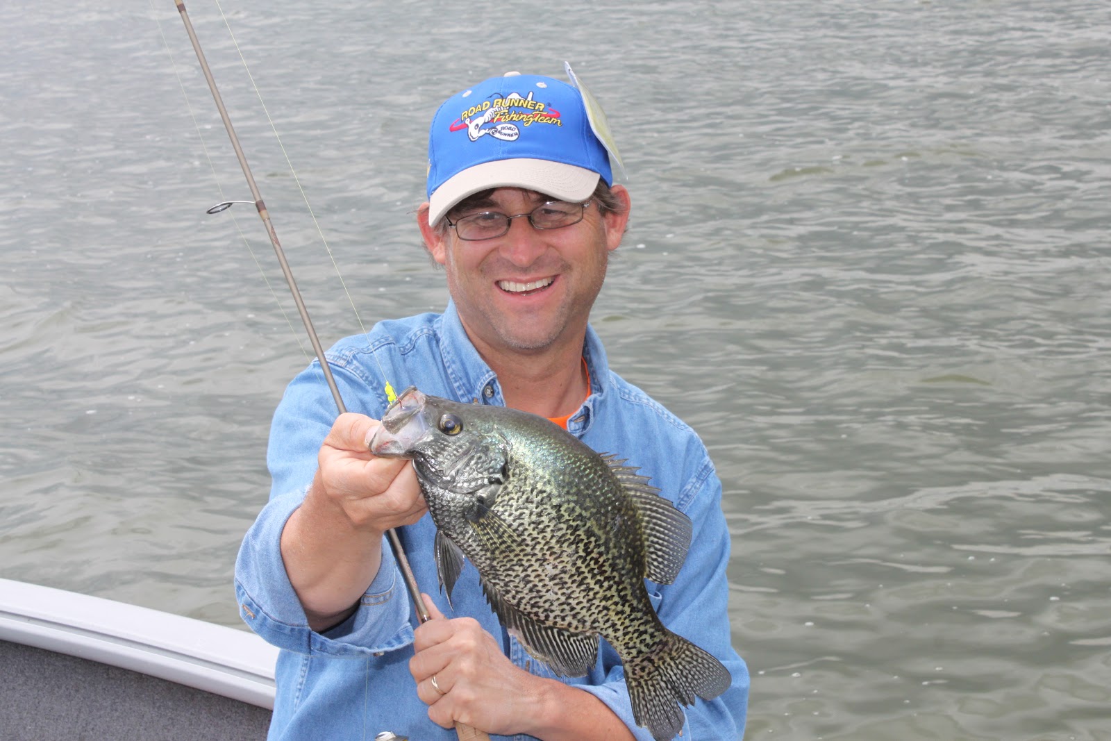 Jeff Samsel Fishing Fish Biting at Pymatuning