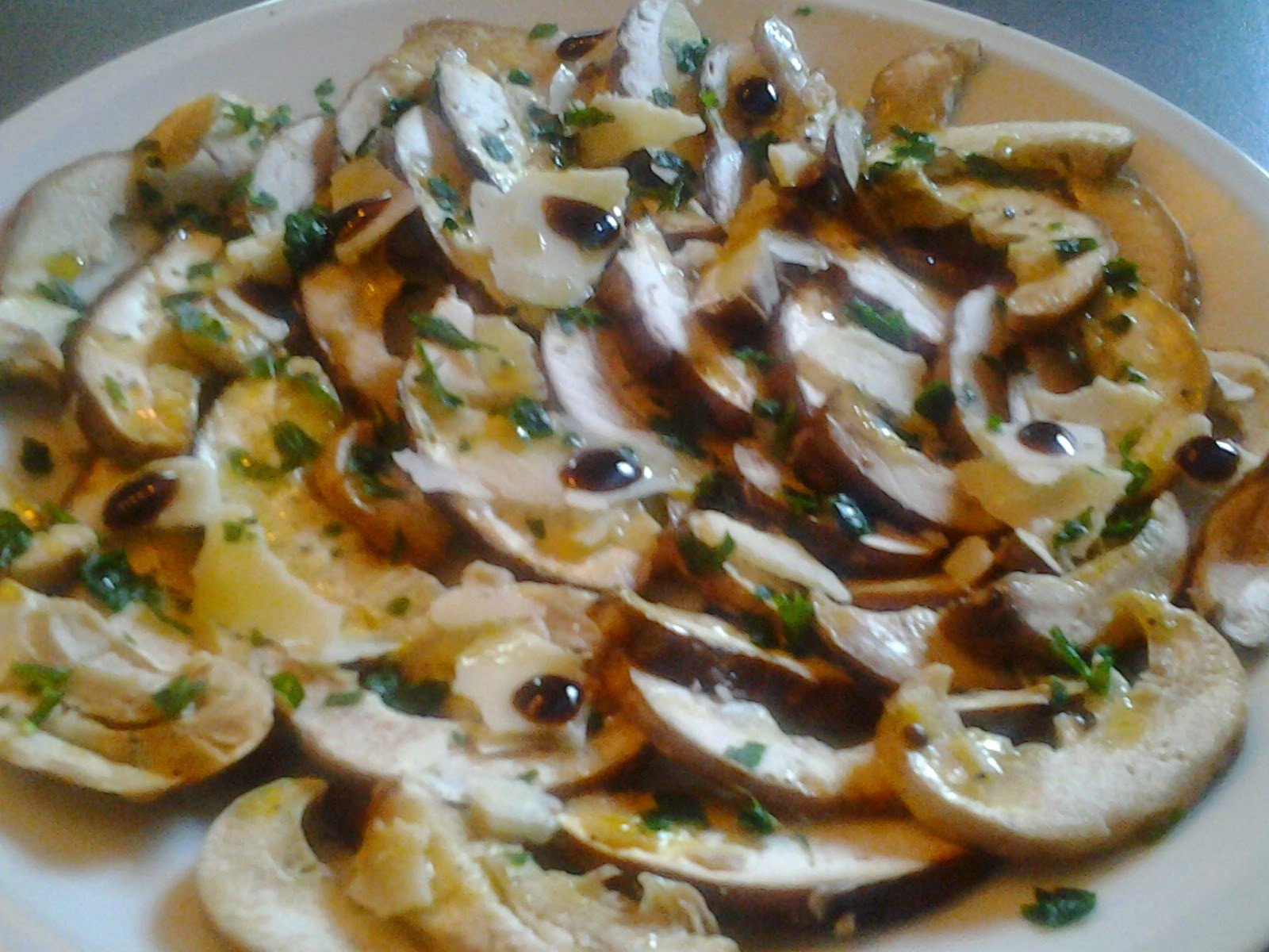 Splende il Sole in Cucina CARPACCIO DI PORCINI