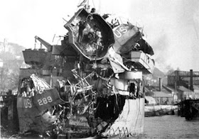 E-boats damaged LST 289, shown, during preparations for D-Day worldwartwo.filminspector.com