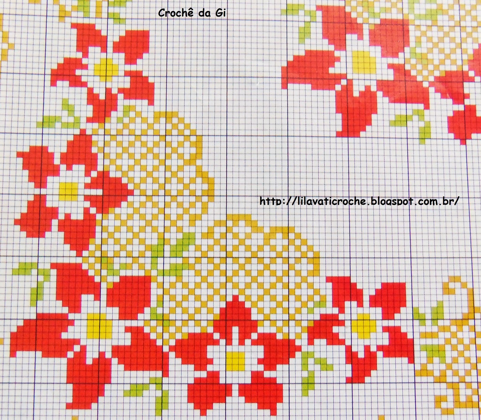 Crochê da Gi: Jogo Americano em Ponto Cruz