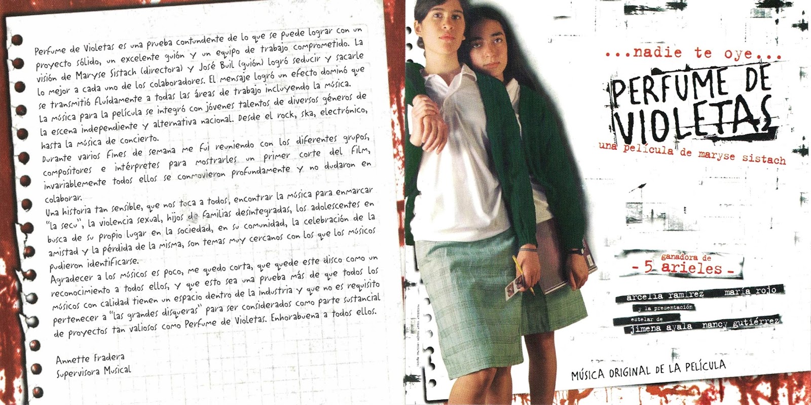 2001 Perfume De Violetas. Música Original