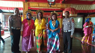 Personel Sat Lantas Polres Gowa Sigap Amankan Kunjungan Ibu Kapolda Kalsel