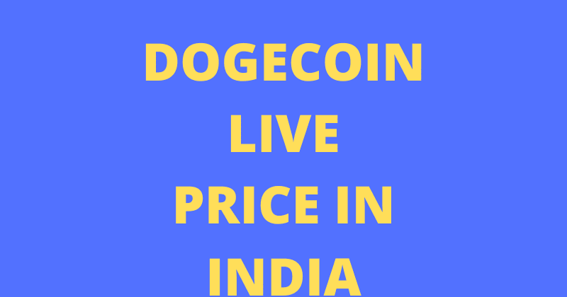 Dogecoin price live inr information