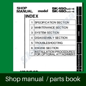 Kobelco shop Manual Sk450lc-6 sk480lc-6