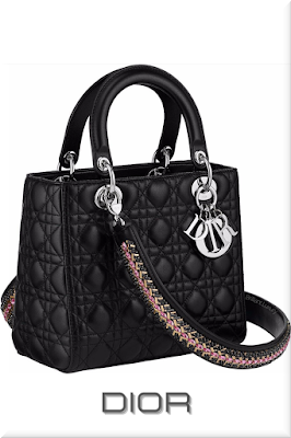 ♦Dior Lady Dior iconic black lambskin mini top handle bag with beautiful embroidered shoulder strap and silver Dior charms #dior #bags #ladydior #brilliantluxury ♦Dior Lady Dior iconic black lambskin mini top handle bag with beautiful embroidered shoulder strap and silver Dior charms #dior #bags #ladydior #brilliantluxury