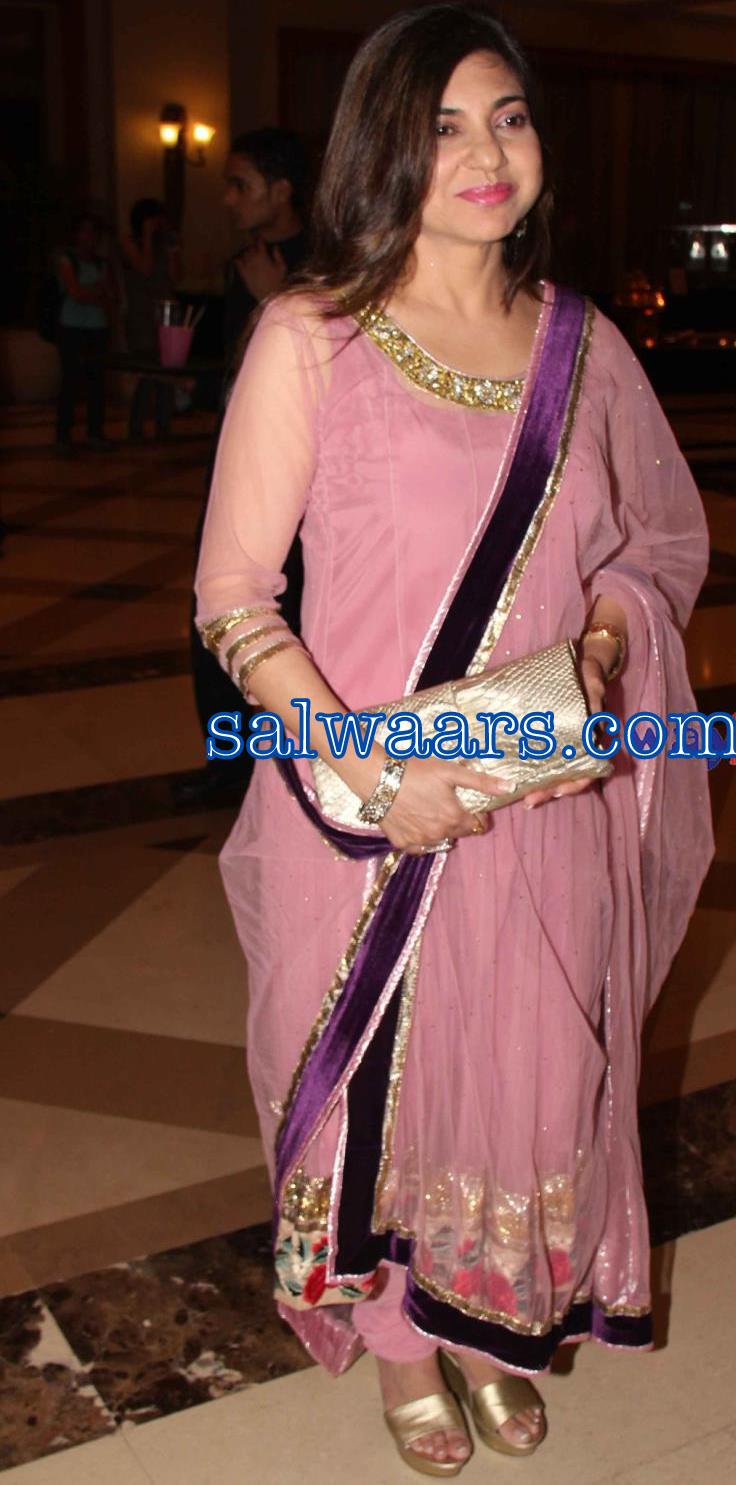 Designer Salwar Kameez with Round Neck Pattern - Indian Dresses