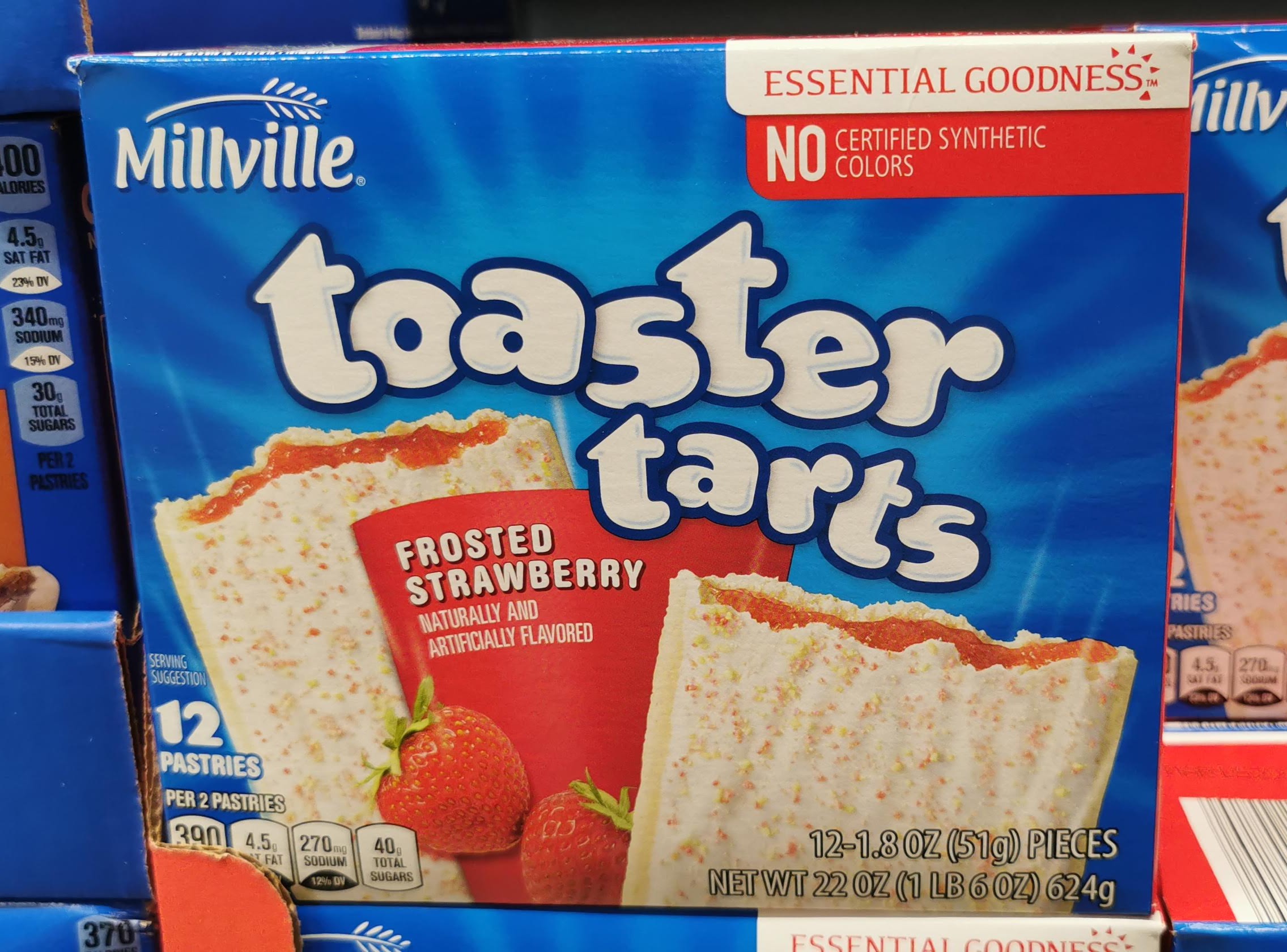 Millville Frosted Strawberry Toaster Tarts (Aldi)