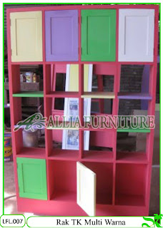 Rak Buku TK Klender Multi Warna Allia Furniture Rak Buku TK Klender Multi Warna Allia Furniture