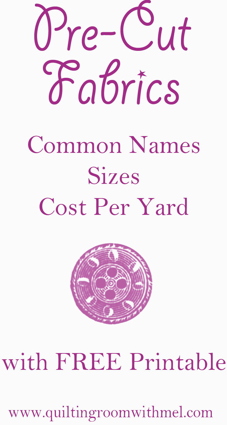 PreCut Quilting Fabrics Sizes, Names, and Average Cost The Quilting