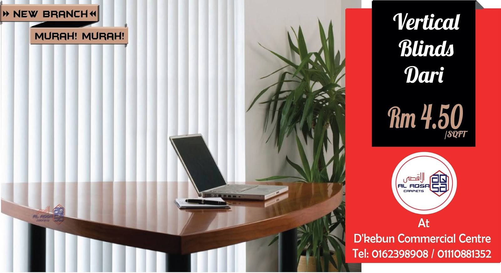 Events Carpets & Installation HARGA MURAH VERTICAL BLINDS (BIDAI