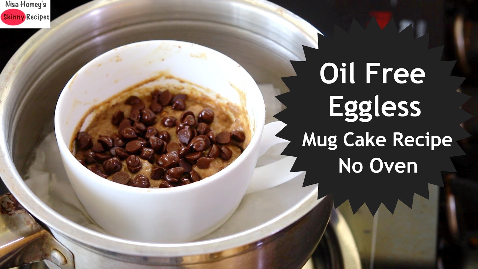 Oil Free Eggless Mug Cake Recipe Without Oven