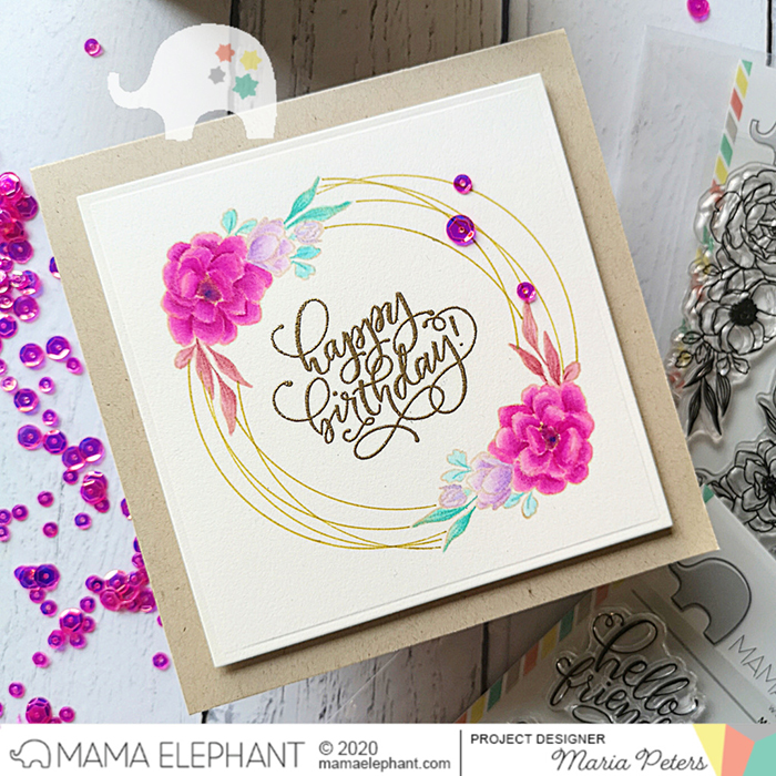 mama elephant | design blog: Stamp Highlight: Corner Flowers