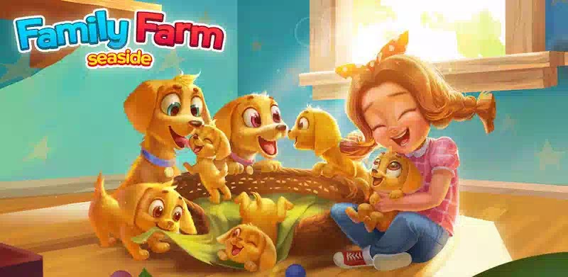 تحميل لعبة المزرعة السعيدة Family Farm Seaside مهكرة للاندرويد
